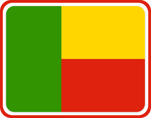 Benin Rounded Badge