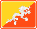 Bhutan Rounded Badge
