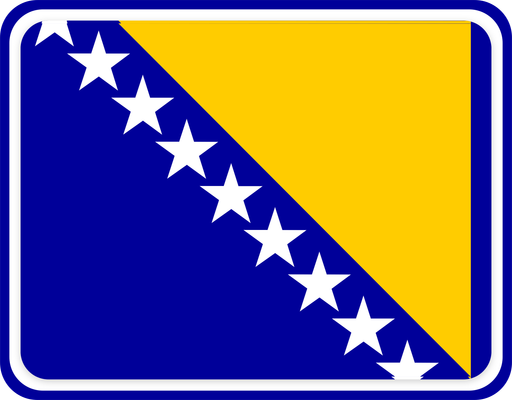 Bosnia And Herzegovina Rounded Badge