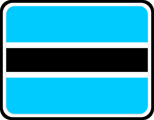 Botswana Rounded Badge