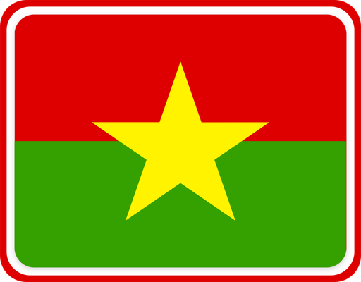 Burkina Faso Rounded Badge