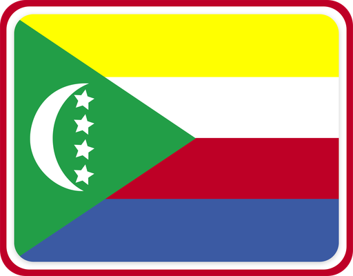 Comoros Rounded Badge