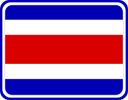 Costa Rica Rounded Badge