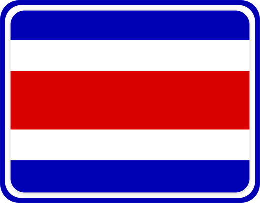 Costa Rica Rounded Badge