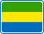 Gabon Rounded Badge