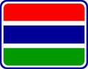 Gambia Rounded Badge