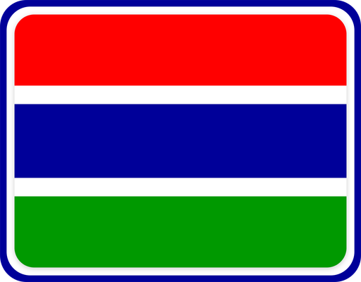 Gambia Rounded Badge