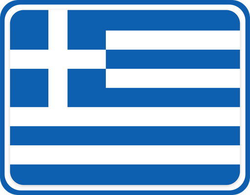 Greece Rounded Badge