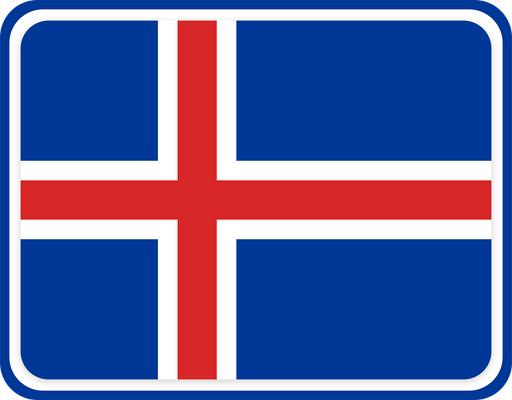 Iceland Rounded Badge