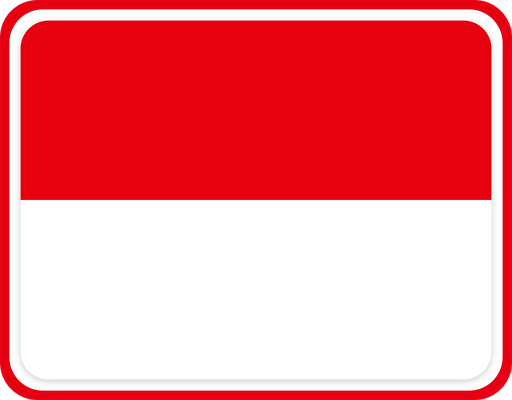 Indonesia Rounded Badge