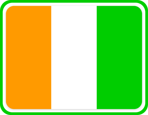 Ivory Coast Rounded Badge