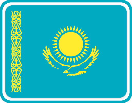 Kazakhstan Rounded Badge
