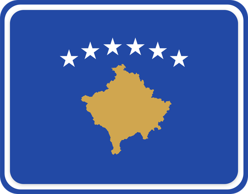 Kosovo Rounded Badge