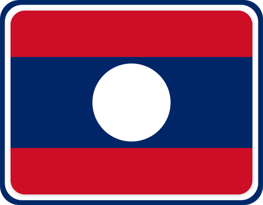 Laos Rounded Badge