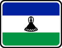 Lesotho Rounded Badge