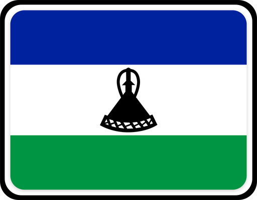 Lesotho Rounded Badge