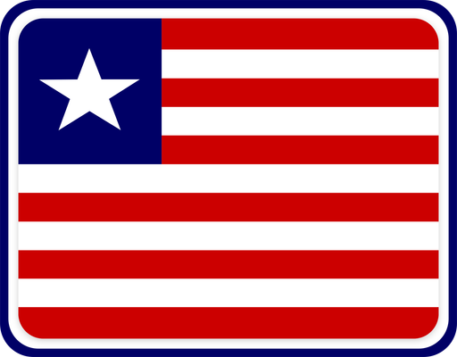 Liberia Rounded Badge