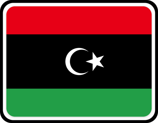 Libya Rounded Badge