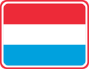 Luxembourg Rounded Badge