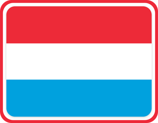 Luxembourg Rounded Badge