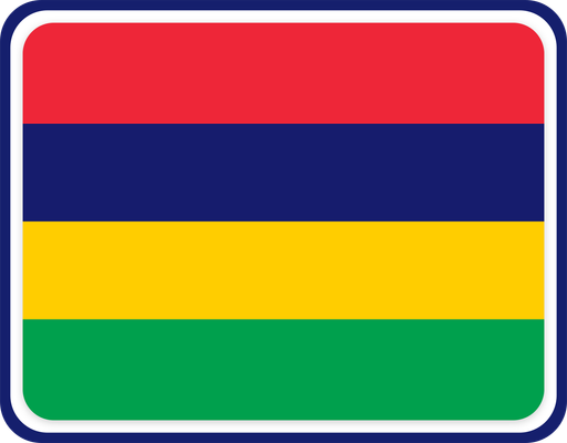 Mauritius Rounded Badge