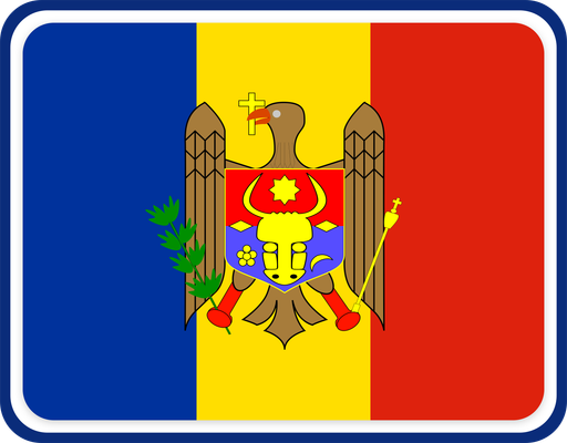 Moldova Rounded Badge
