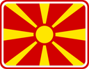North Macedonia Rounded Badge