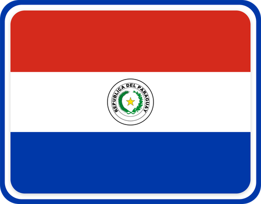 Paraguay Rounded Badge