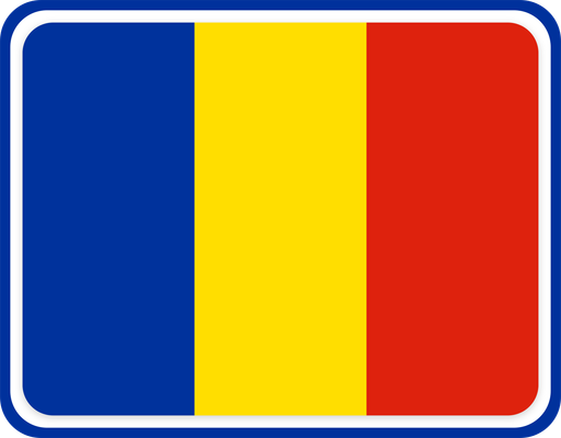 Romania Rounded Badge