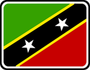 Saint Kitts And Nevis Rounded Badge