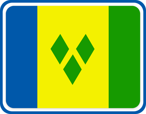 Saint Vincent And The Grenadines Rounded Badge