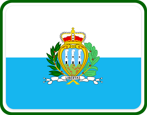 San Marino Rounded Badge