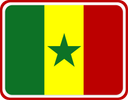 Senegal Rounded Badge
