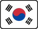 South Korea Rounded Badge
