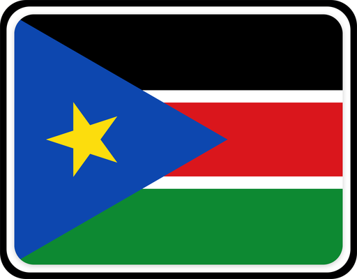 South Sudan Rounded Badge