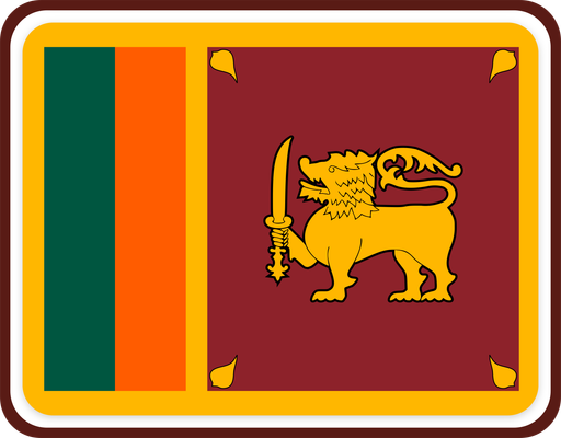 Sri Lanka Rounded Badge
