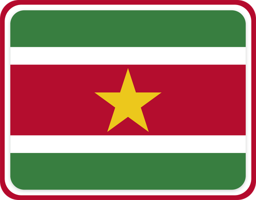 Suriname Rounded Badge