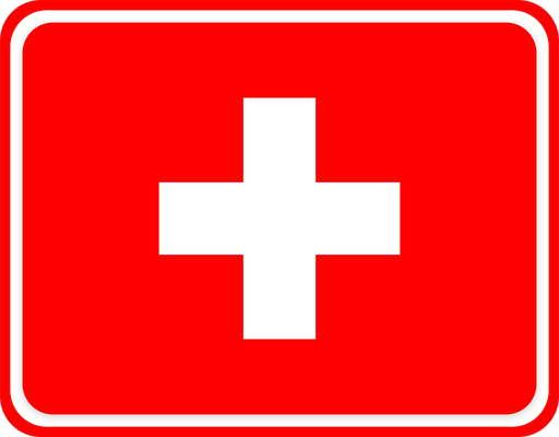 Switzerland Rounded Badge