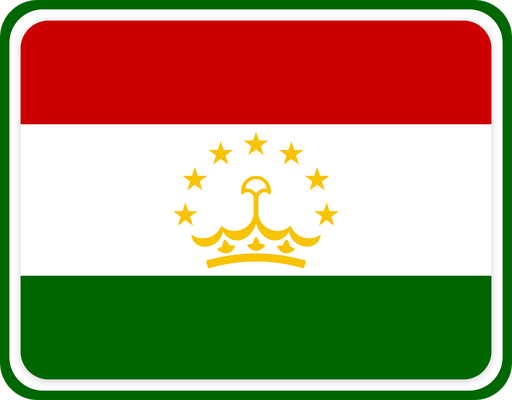 Tajikistan Rounded Badge