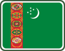 Turkmenistan Rounded Badge