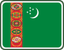 Turkmenistan Rounded Badge