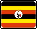 Uganda Rounded Badge