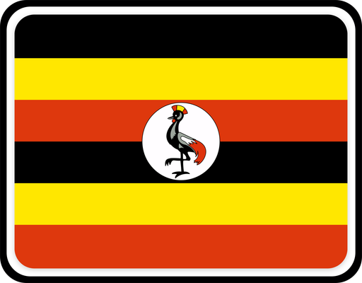 Uganda Rounded Badge