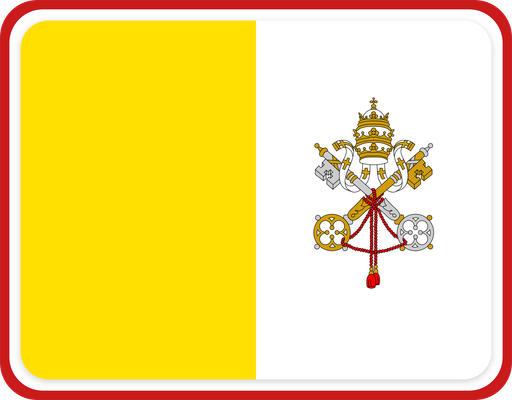 Vatican City Rounded Badge