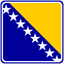 Bosnia And Herzegovina Square Badge