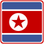 North Korea Square Badge