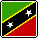 Saint Kitts And Nevis Square Badge
