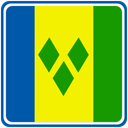 Saint Vincent And The Grenadines Square Badge