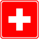 Switzerland Square Badge