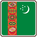 Turkmenistan Square Badge